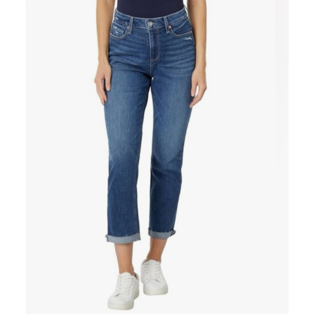 Paige High Rise Brigitte Raw Hem Ankle Jeans Size 27